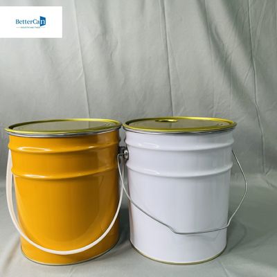 10 Liter Industrieleere Behälter mit Schließring 0,35 mm Dicke 5 Liter leere Eimer
