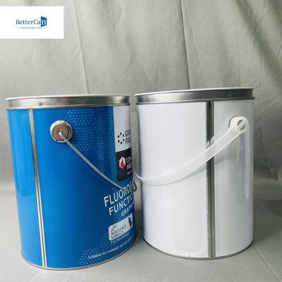 1 Liter weiße Farbe Blechdosen Rundbehälter 4 Liter Packung Metalldosen