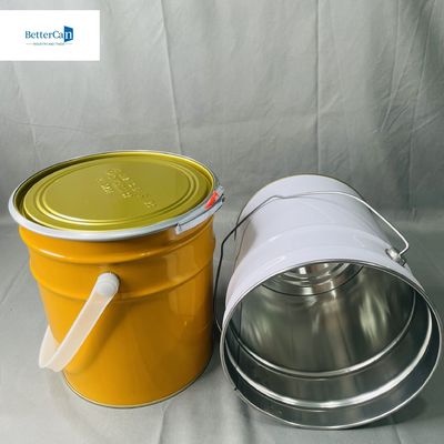 Hohe Haltbarkeit 5 Liter Zinndose mit Deckel Gummiverschluss Industriebehälter Zinnverpackung mit Schließring