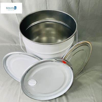 10 Liter Metall Eimer Eimer mit Deckel 2,2 Gallonen Flüssig Verpackung Leere beschichtete Dose