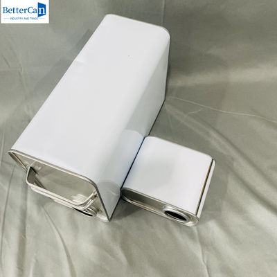Weiße Farbe Eimer 1 Gallonen Automotive Farbe Dosen 4L leere Metallfarbe Dosen
