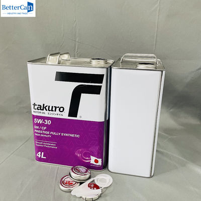 Motoröl Metallgriffe 4 Liter leere Zinndosen mit Metallkappe ODM 1 Gallonen Packung