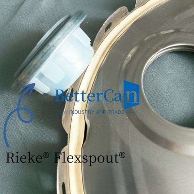 0.35mm Dicke Eimerdeckel mit Rieke Flexspout Eimerzubehör 0,38mm Abmessung Eimerdeckel